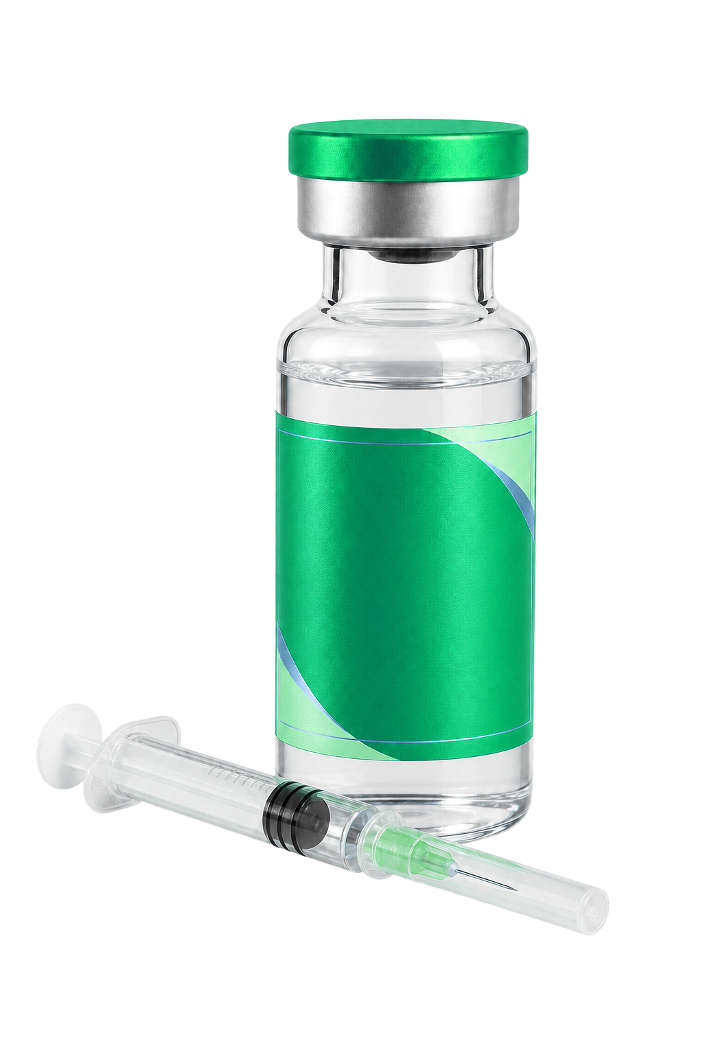 A single unbranded compounded medication vial