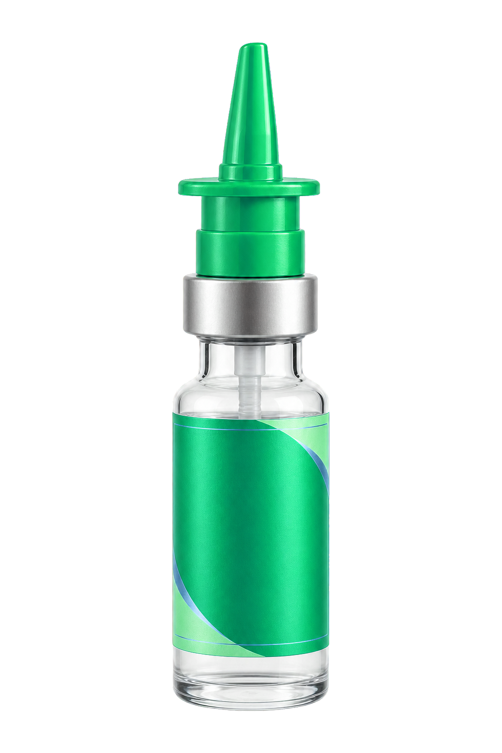 A single unbranded compounded NAD+ nasal spray bottle